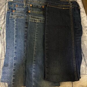 Set of 3 Levi's Men’s Denim Jeans